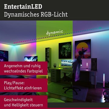 Paulmann LED Stripe LED Light Strip RGBW Entertain Led 10,5W 5000mm mit Netzstecker, 1-flammig, LED Streifen