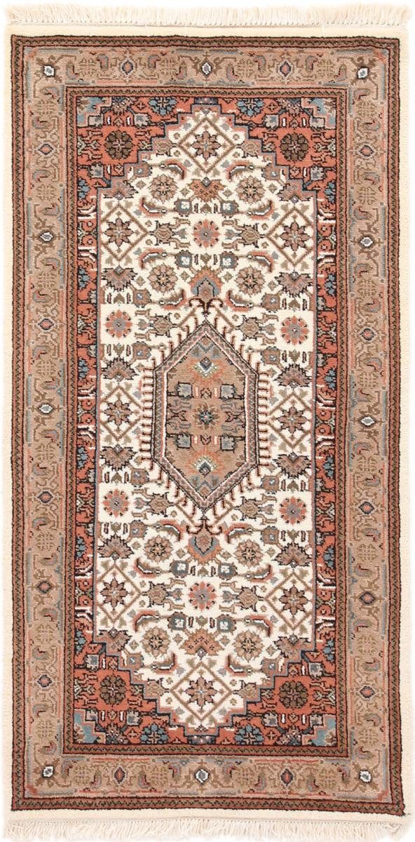 Orientteppich Indo Keshan 71x141 Handgeknüpfter Orientteppich Läufer, Nain Trading, rechteckig, Höhe: 12 mm