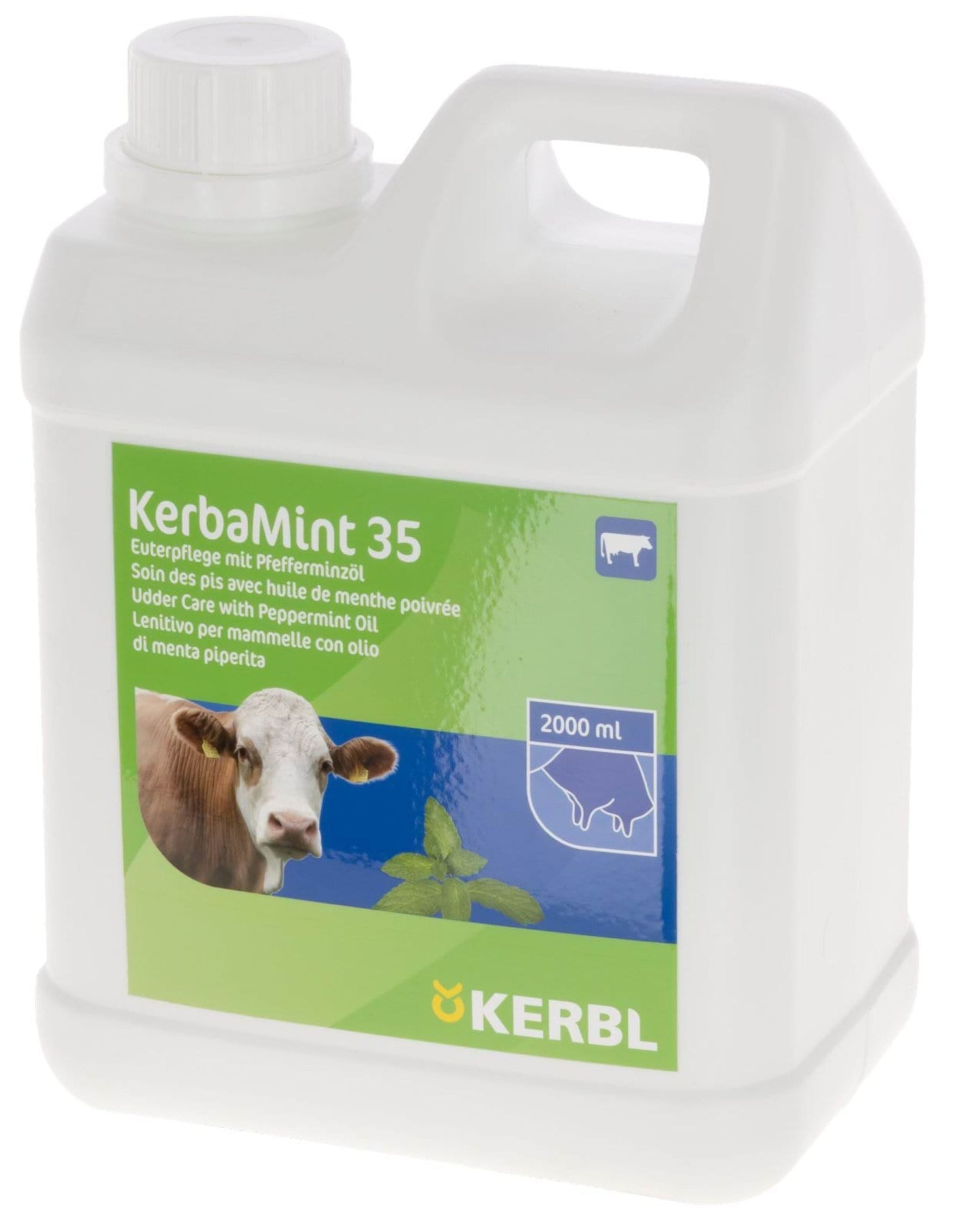 Kerbl Fellpflege Euterpflegemittel KerbaMINT gesunde Zitzen 2000 ml Kanister, 15354, (1-St)