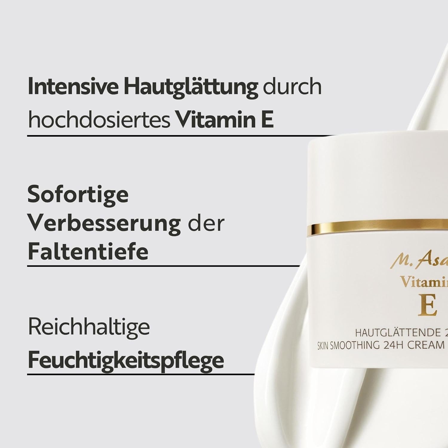 asambeauty Gesichtspflege M. Asam VITAMIN E hautglättende 24h Creme, 1-tlg.