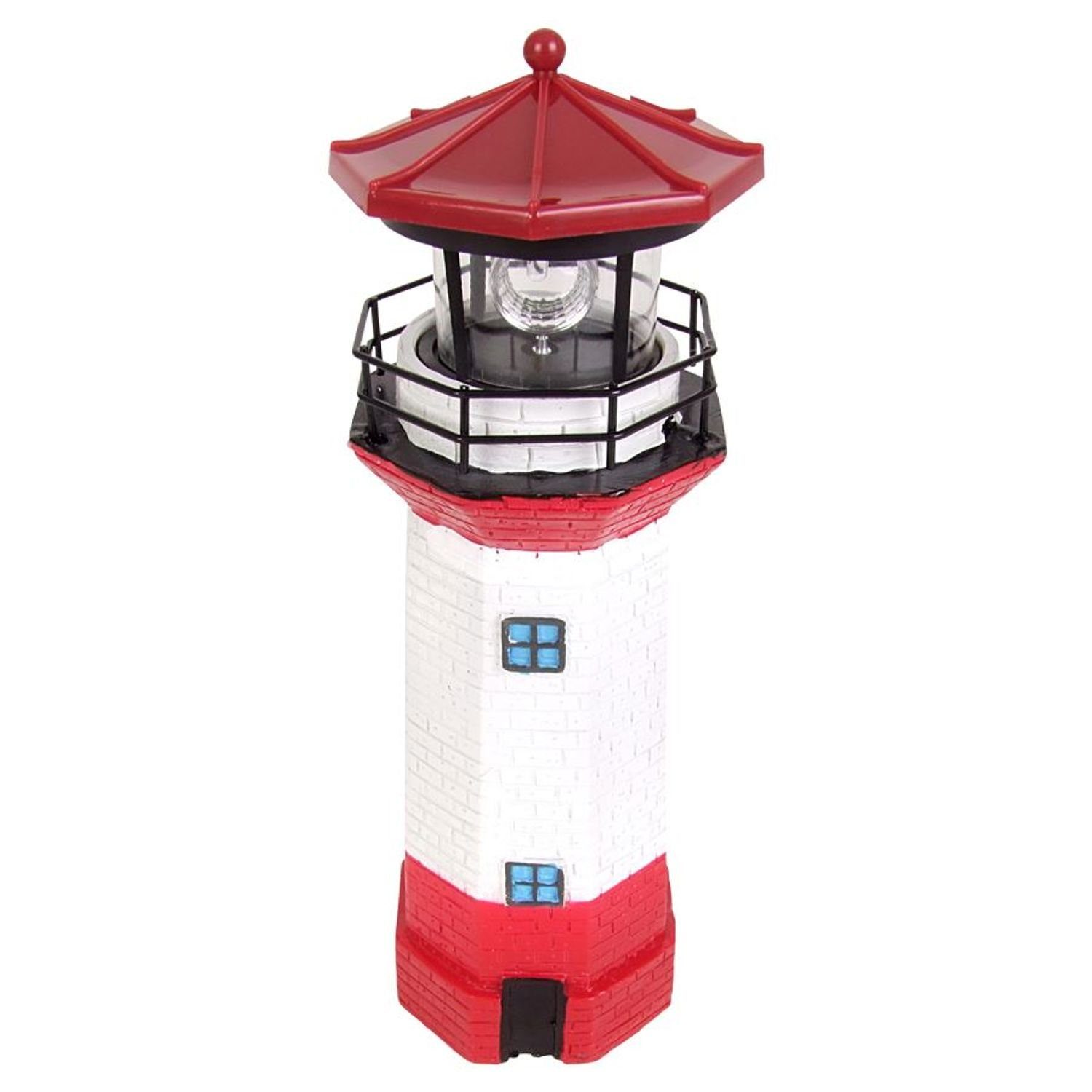 BURI Kugelleuchte Solar-Leuchtturm 27,5cm mit rotierendem günstig online kaufen