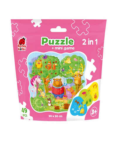 Käfer Puzzle Puzzle in stand-up pouch "2 in 1. Magic forest" RK1140-01, 49 Puzzleteile