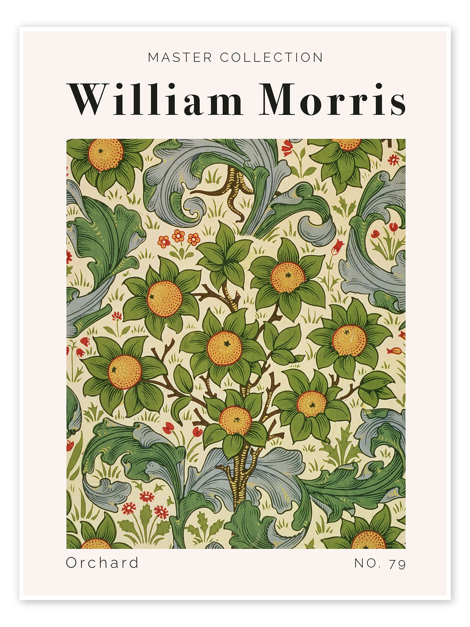 Posterlounge Wandbild Orchard No. 79, William Morris, erhältlich als Poster, Leinwandbild, Wandsticker oder Acrylglasbild