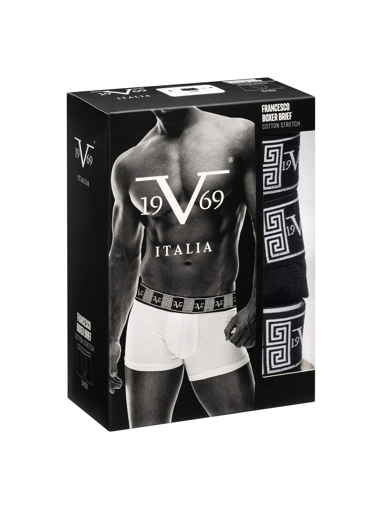 19V69 ITALIA Boxershorts Francesco 3er Pack (3er-Pack)
