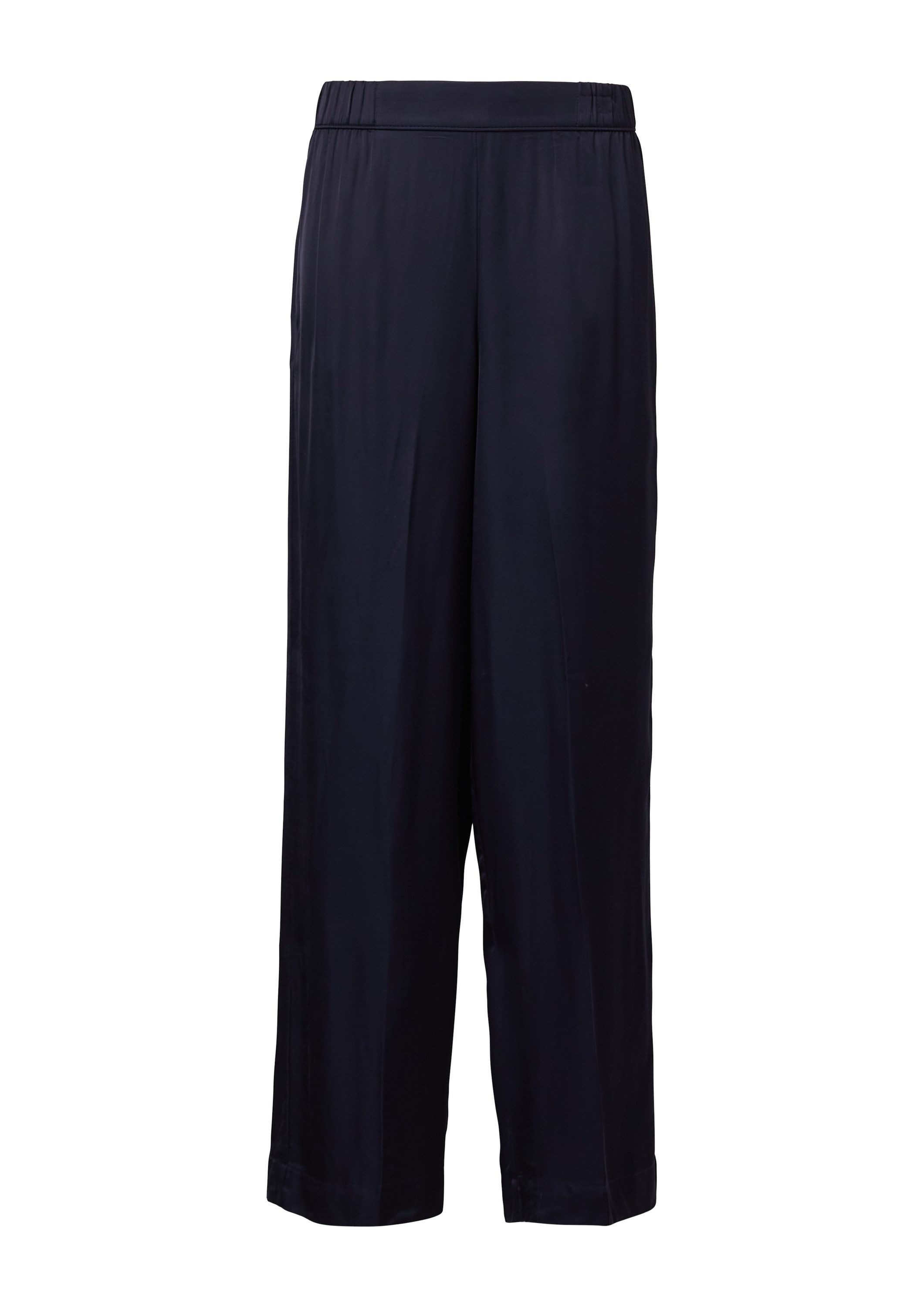 s.Oliver 7/8-Hose Hose Wide-Leg-Hose aus Satin mit Elastikbund günstig online kaufen