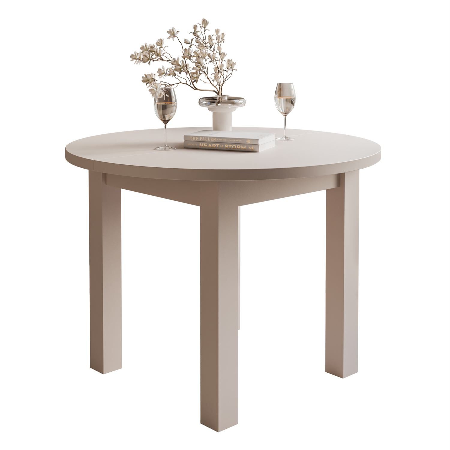 Lookway Esstisch rund OLEA KASCHMIR (1xEsstisch), Durchmesser: 100 cm, Höhe: 77 cm