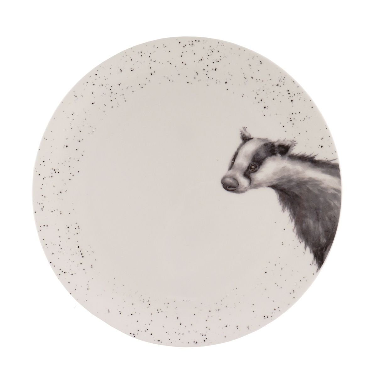 Wrendale Teller Wrendale Designs Porzellan-Speiseteller Dachs ca. 26.5 cm D