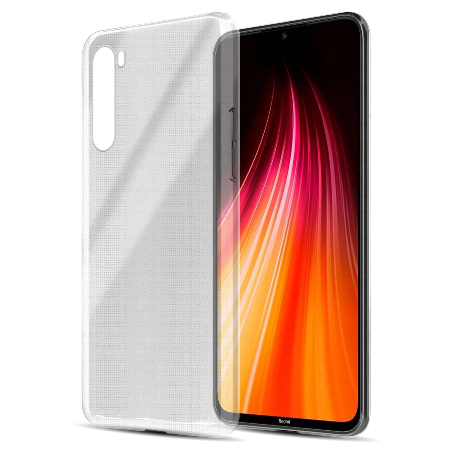 Cadorabo Handyhülle für Xiaomi RedMi NOTE 8 Hülle Xiaomi RedMi NOTE 8, Hülle TPU Silikon Handy Schutzhülle Slim Transparent Case Cover
