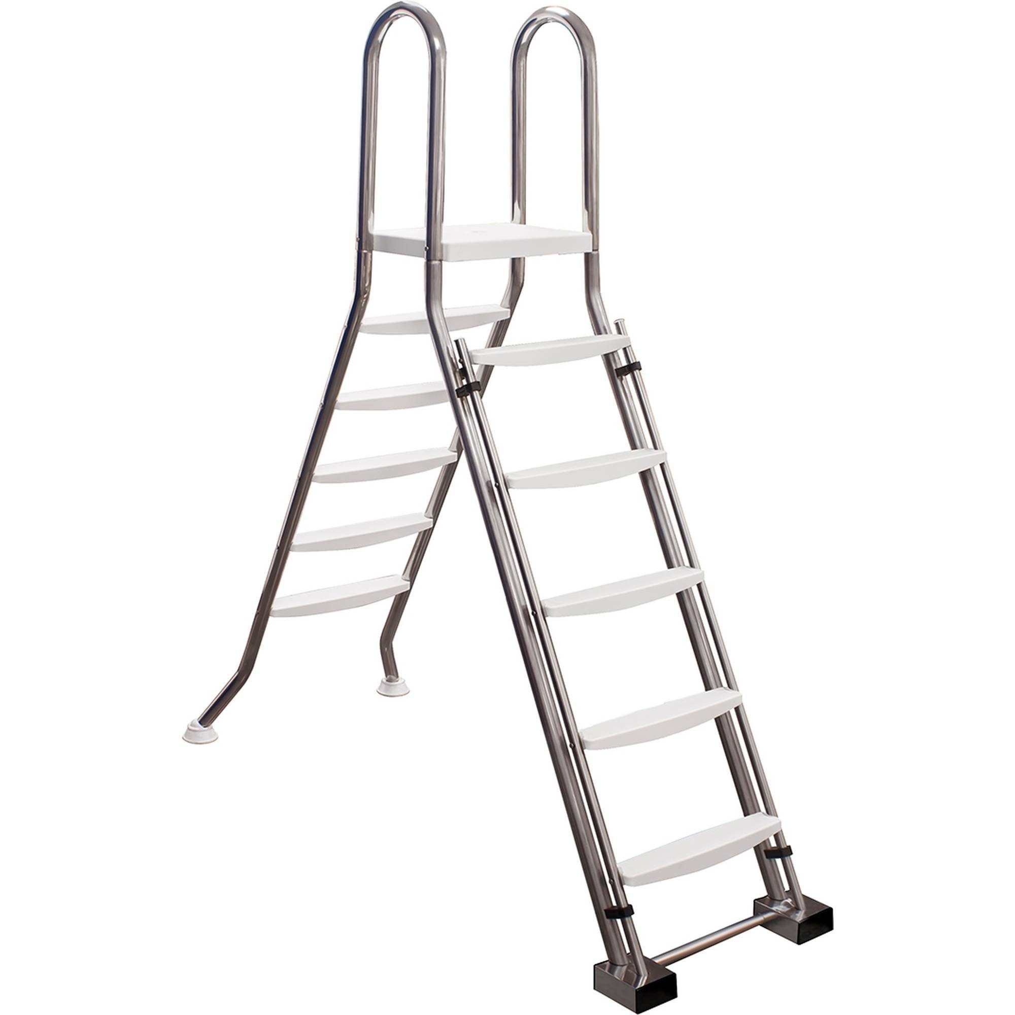 Waterman Pool-Sicherheitsleiter Sicherheits-Poolleiter Edelstahl für Hochbecken mi (Komplett-Set, 1-St)