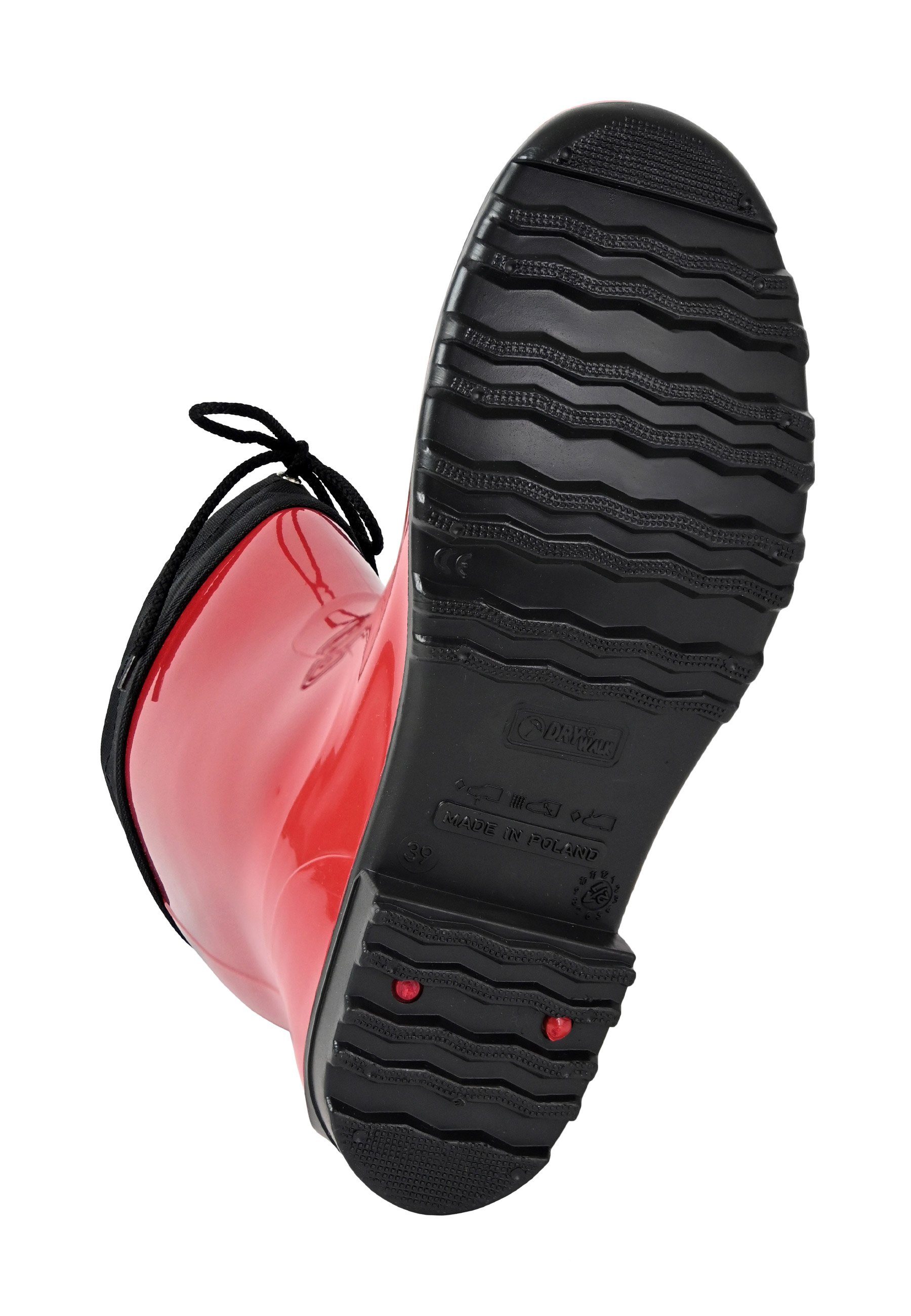 Regenliebe de Fieselregen Gummistiefel mit Stulpe halblang farbenfroh und wasserdicht