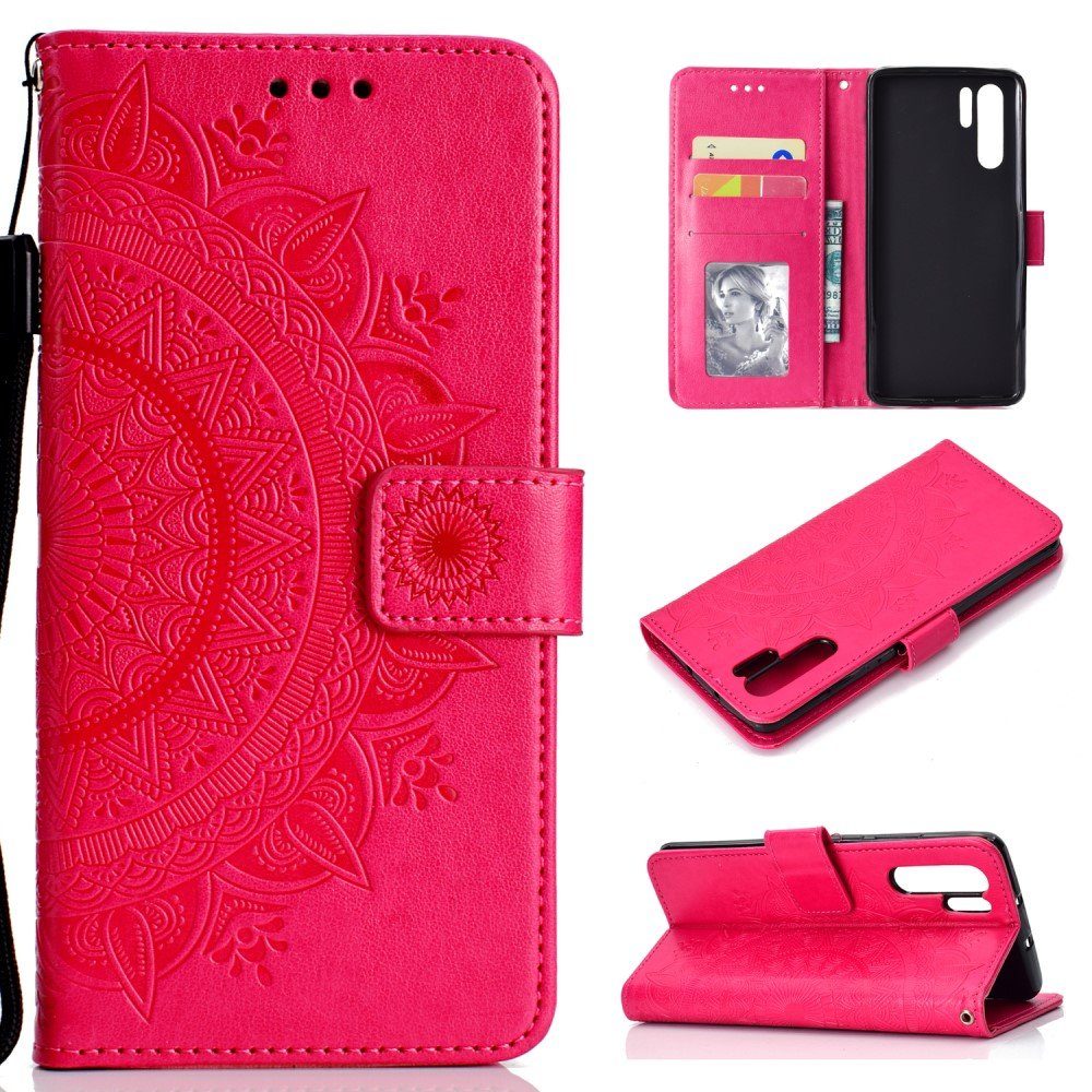CoverKingz Handyhülle Huawei P30 Pro Handyhülle Flip Cover Case Handytasche  Mandala Pink, Mandala