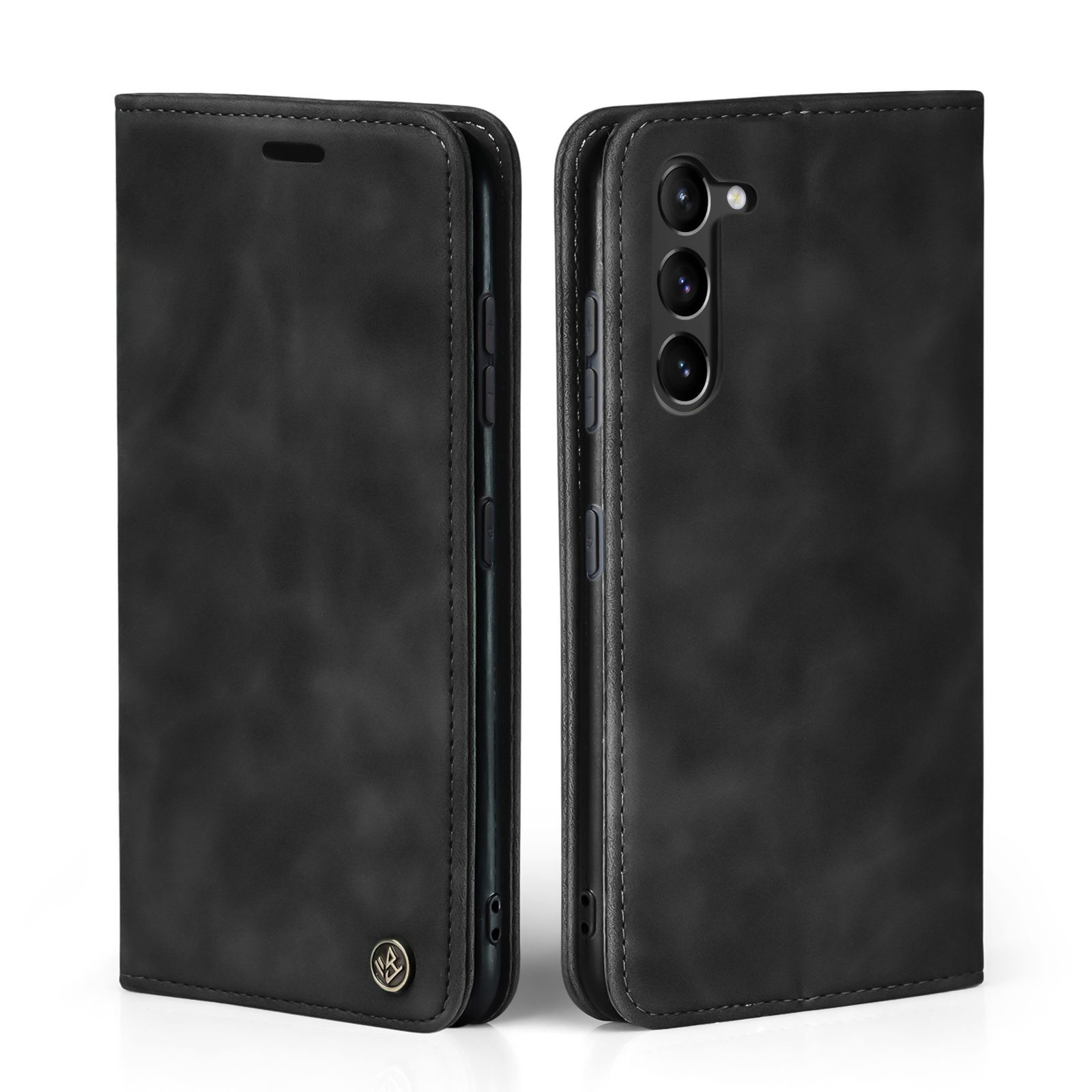 Tec-Expert Handyhülle Tasche Hülle für Samsung Galaxy S23 6.1 Zoll, 6.1, Cover Klapphülle Case mit Kartenfach Fliphülle aufstellbar