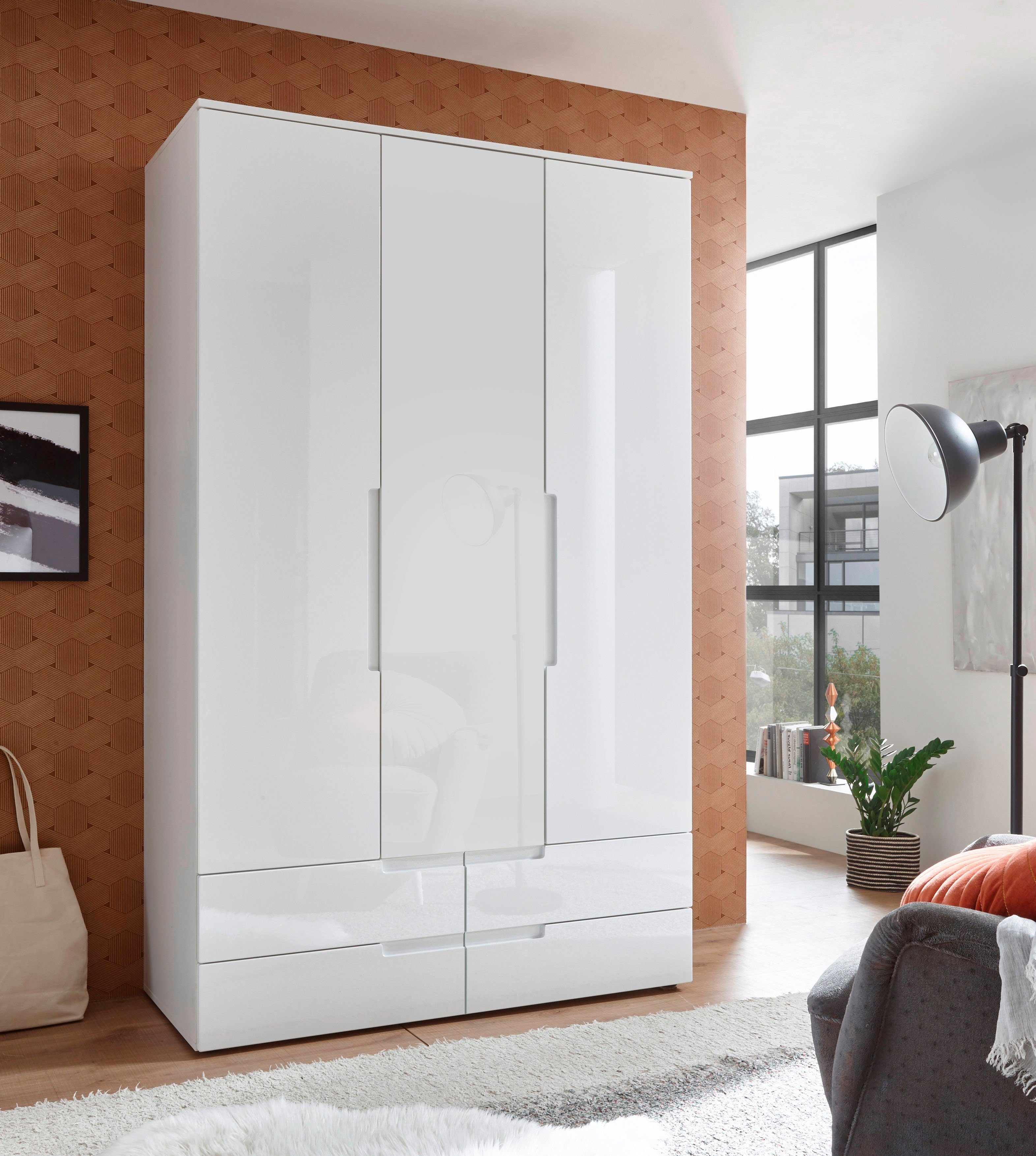 Schlafkontor Drehtürenschrank Spice mit Hochglanzfront