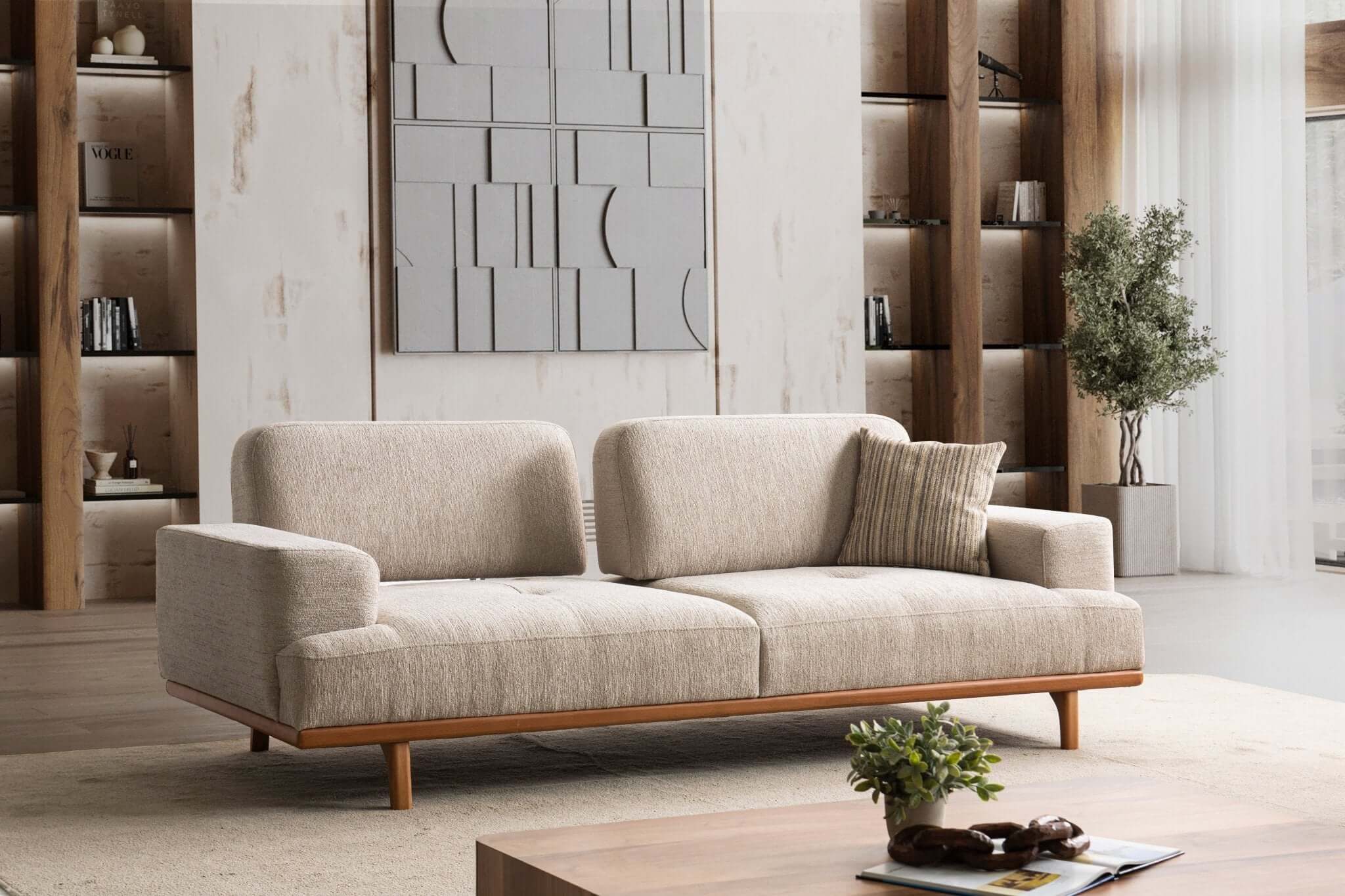 Nobelaa Sofa Sitzgruppe/Sofa Set - Wohnzimmergarnitur "Cassia" 3+3+1+1