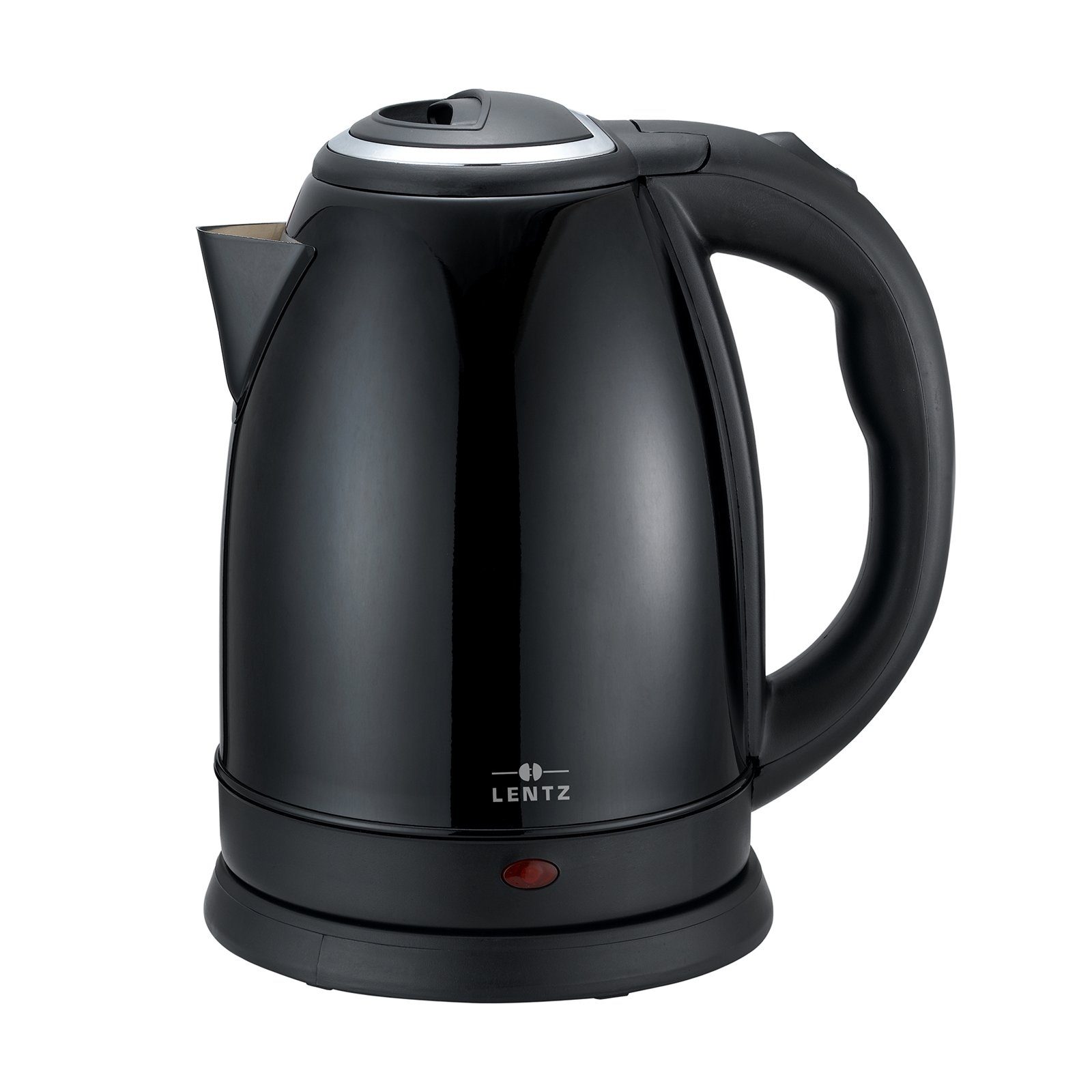 Lentz Wasserkocher Wasserkocher Schwarz 1,8 Liter, 1.8 l, 1800 W