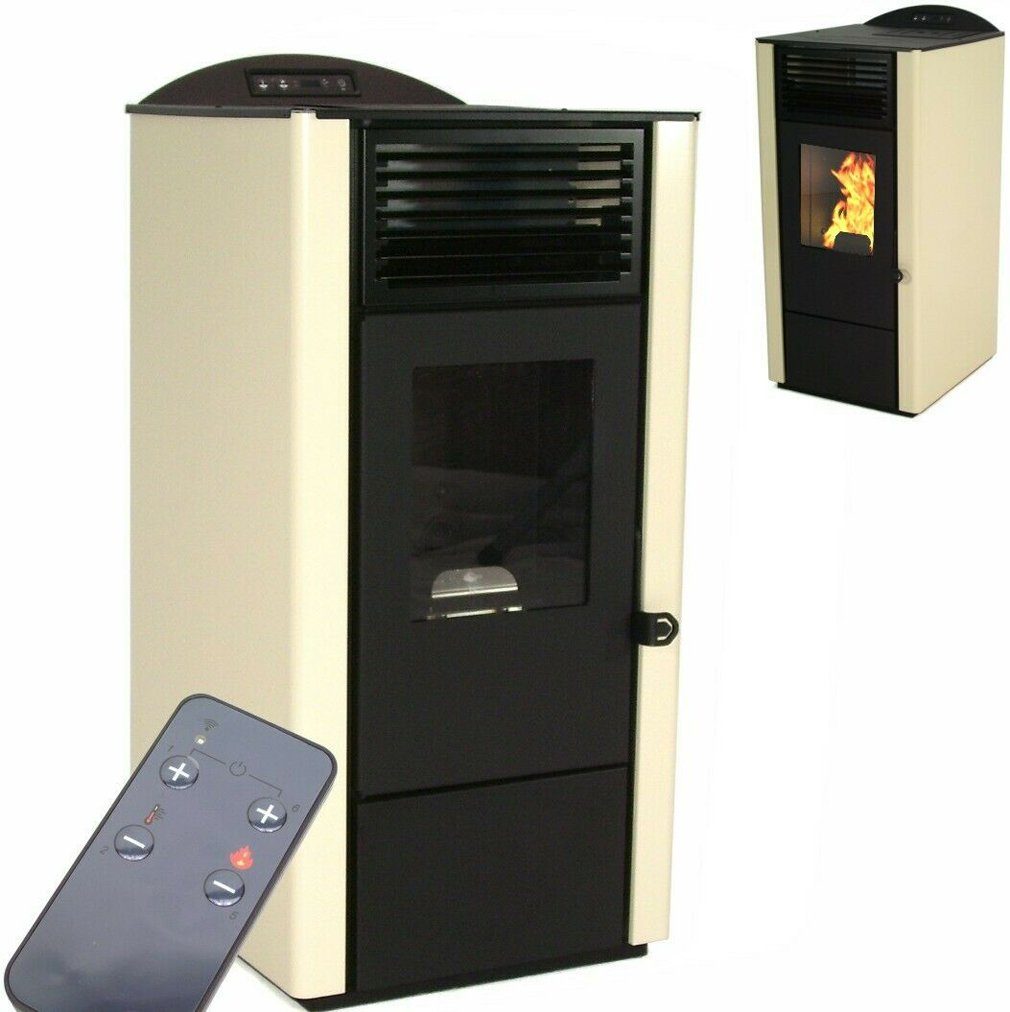 Apex Pelletofen Pelletofen 9,5kW Pelletkamin Pelletheizung Kaminofen A+ 563 günstig online kaufen