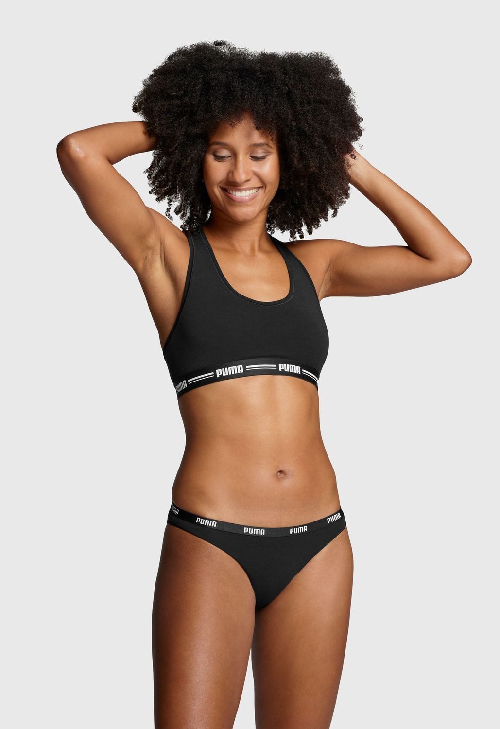 PUMA BODYWEAR Bikinislip Bikini-Slip (2-St) Low Rise, Modal