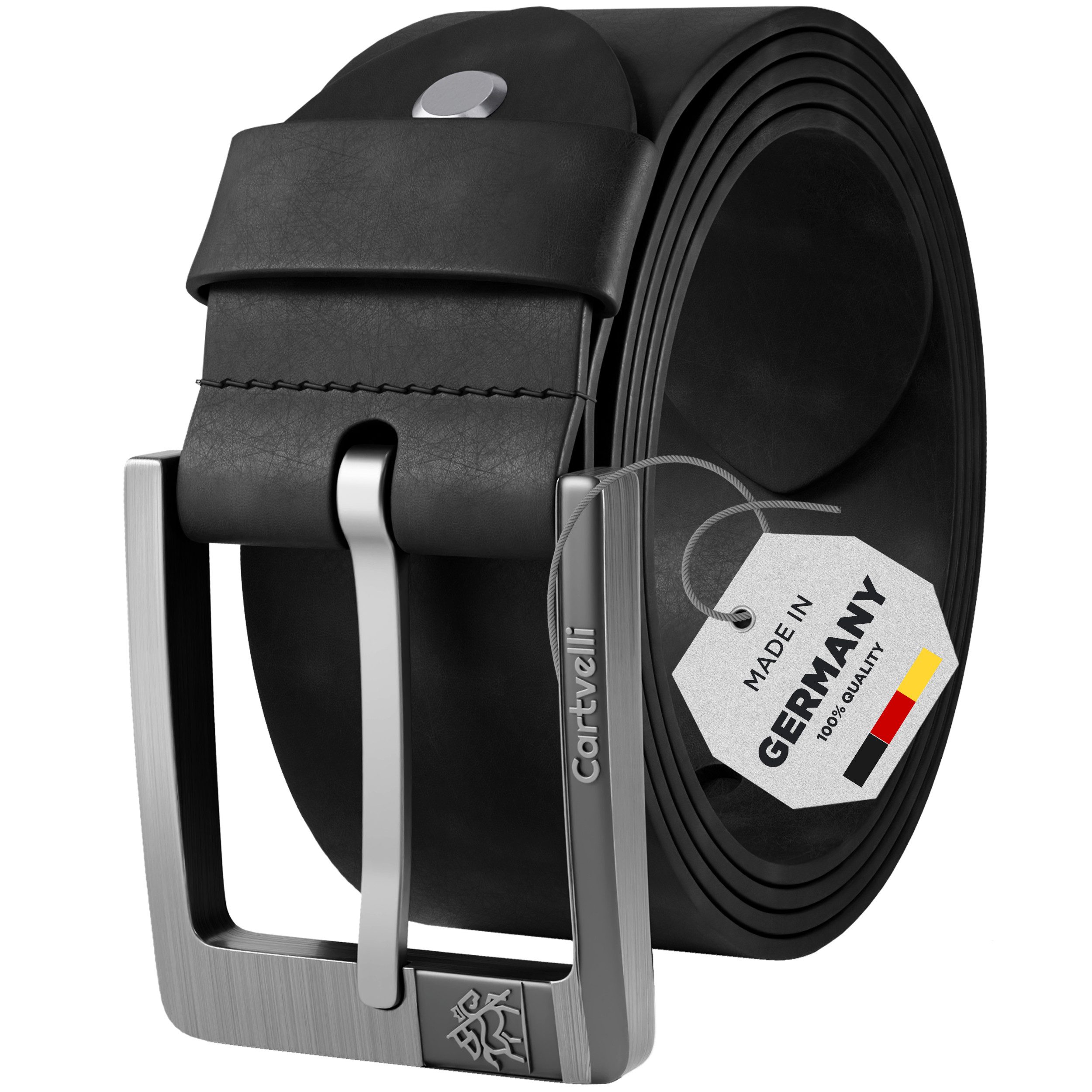 Cartvelli Ledergürtel Premium Ledergürtel Herren Made in Germany mit Geschenkbox Gürtel 40mm