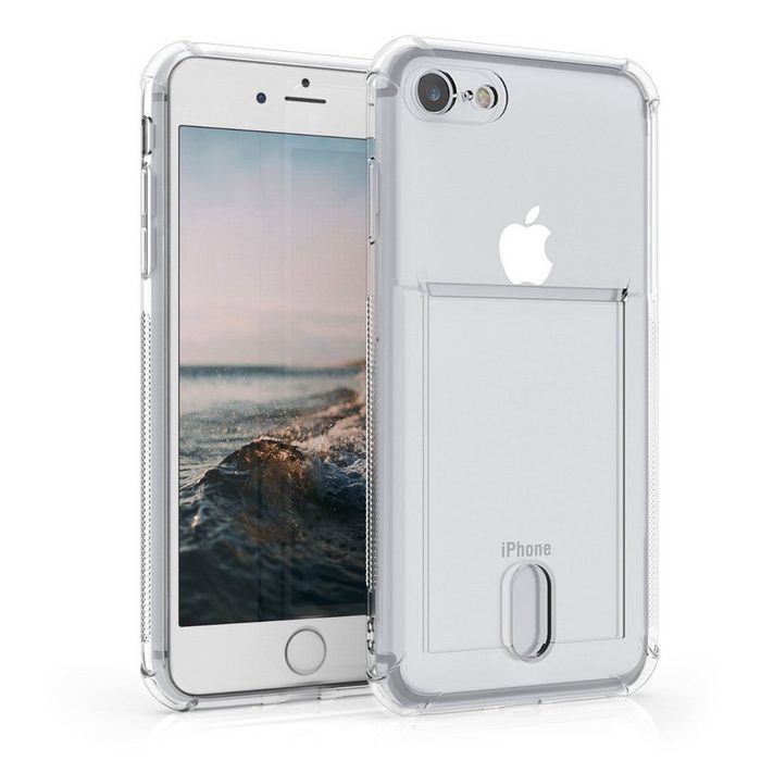 kwmobile Handyhülle Hülle für Apple iPhone SE (2022) / SE (2020) / 8 / 7 Backcover mit Fotofach - Silikon Soft Cover Case Schutzhülle