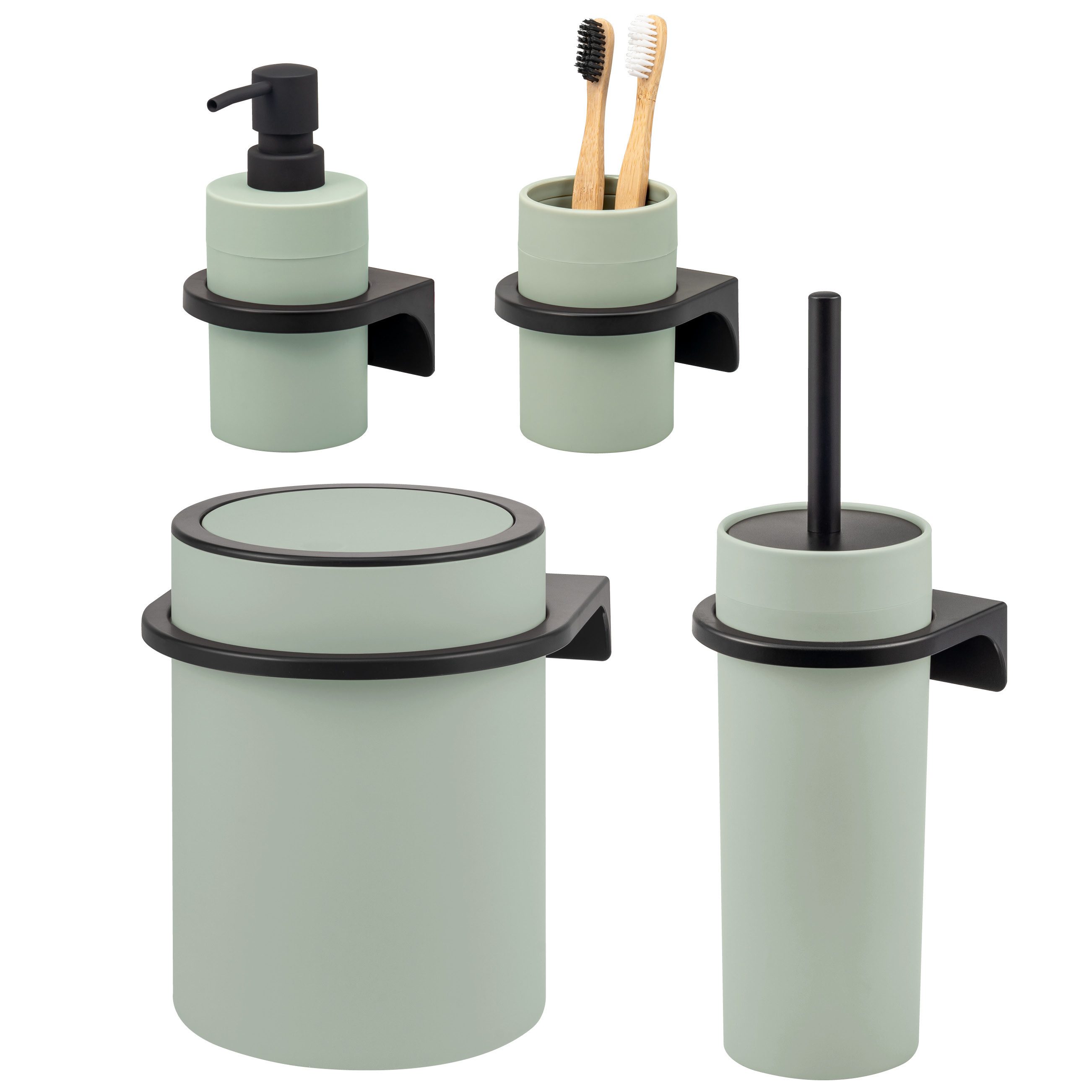 bremermann Badaccessoire-Set SAVONA 4tlg. Soft-Touch