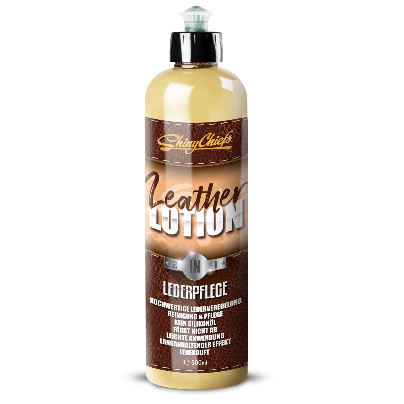 ShinyChiefs Leather Lotion - 2IN1 Lederreiniger Auto Lederpflege 500ml (1-St)