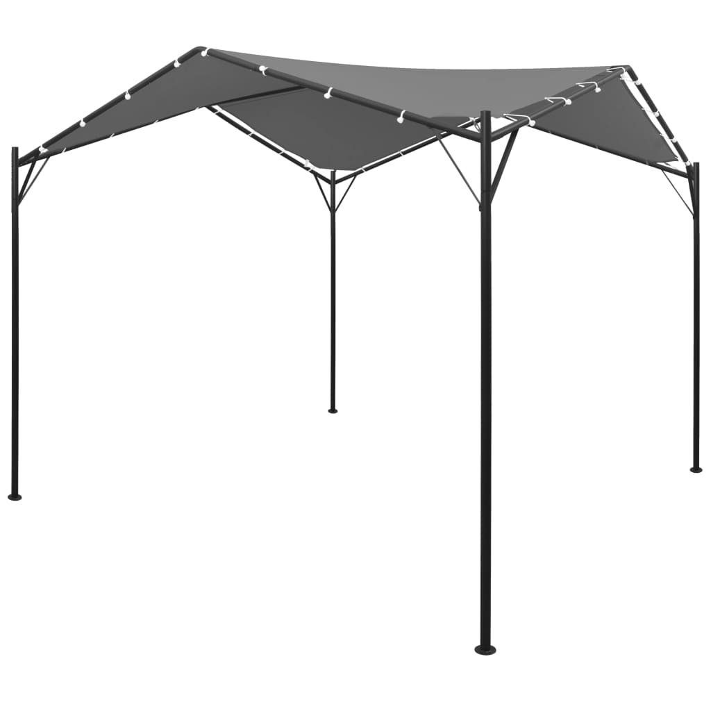 vidaXL Partyzelt Gartenpavillon Anthrazit 4x4 m