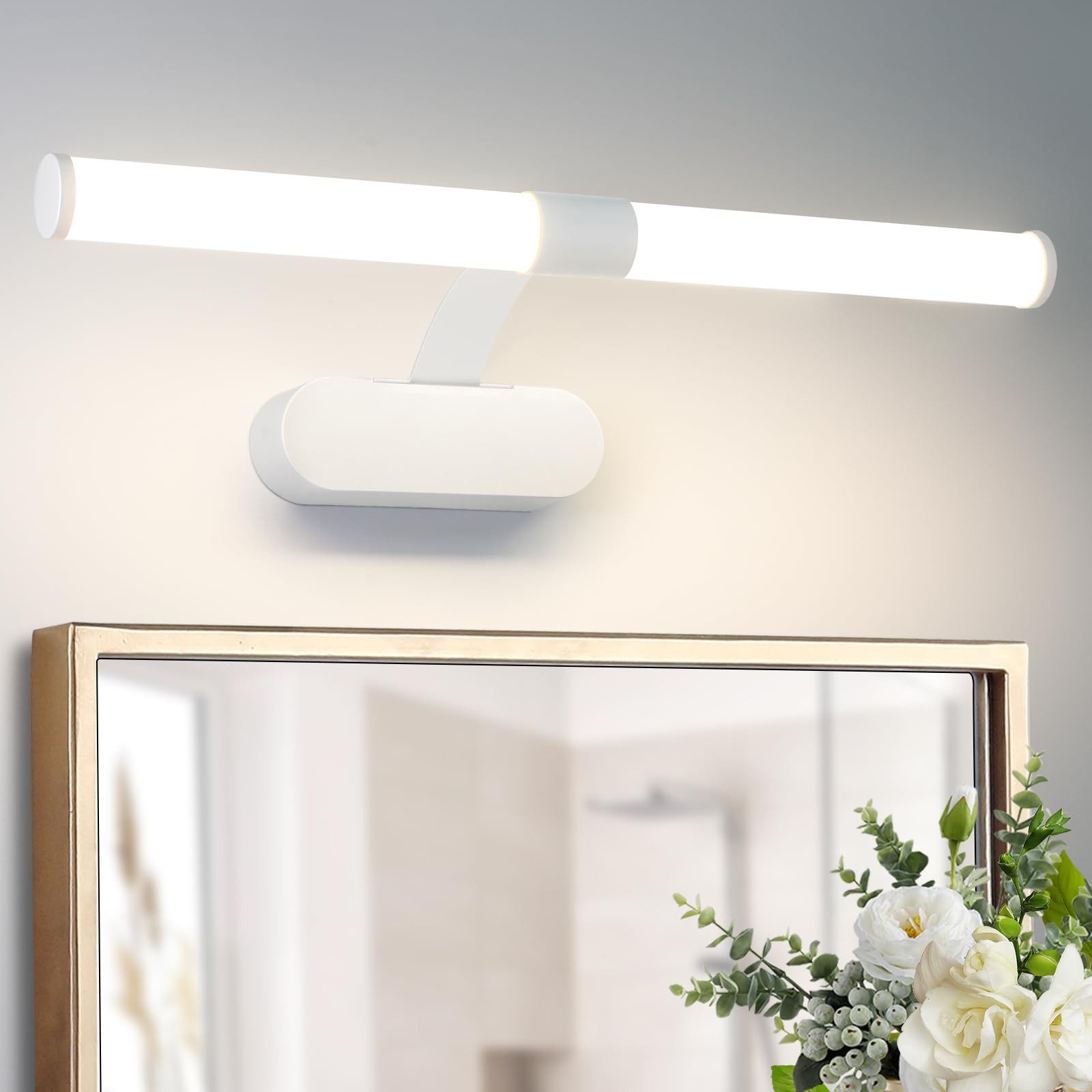 Nettlife LED Spiegelleuchte LED Spiegelleuchte Zimmer 4000K Spiegellampe Sc günstig online kaufen