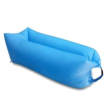 Retoo Luftbett Air Sofa Aufblasbares Luftsofa Lounger Sitzsack Garten 190x70 Strand, (Packung, Liegestuhl 190 x 70 cm in blauer Farbe, Tasche), Zusammenklappen: 36 x 16 x 11 cm, Belastung: 200 kg, Wasserfest