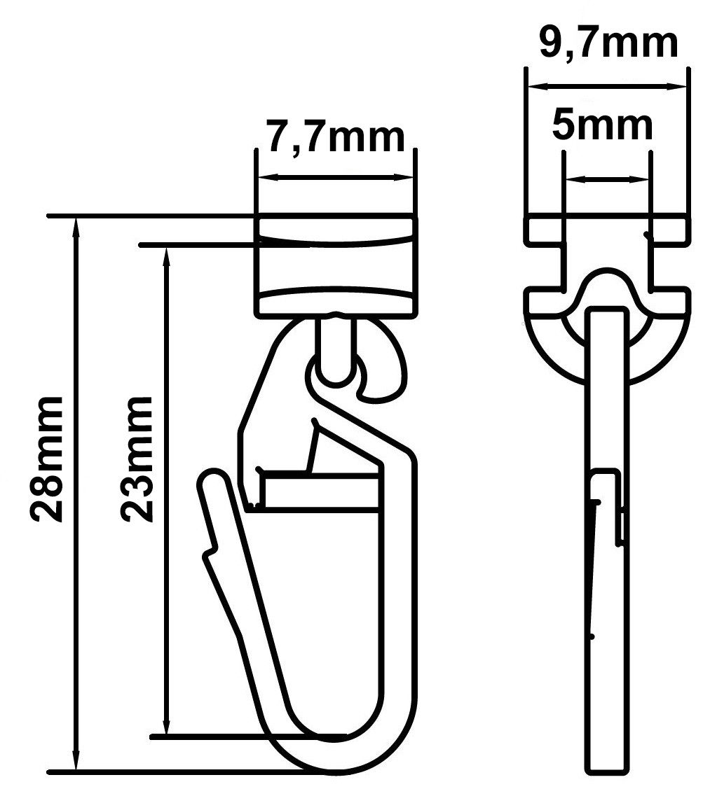 Garduna Gardinengleiter X-Gleiter, (Set, 100-St., 100)