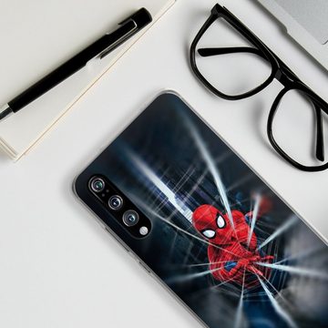 DeinDesign Handyhülle Marvel Kinofilm Spider-Man Webs In Action, Huawei P20 Pro Silikon Hülle Bumper Case Handy Schutzhülle