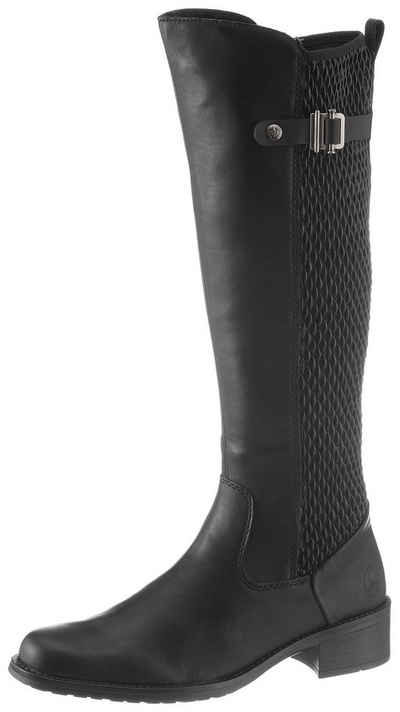 Rieker Stiefel mit Zierschnalle am Schaft, XS Schaft Rieker Stiefel mit Stretch Schaft, Praktischer Innen