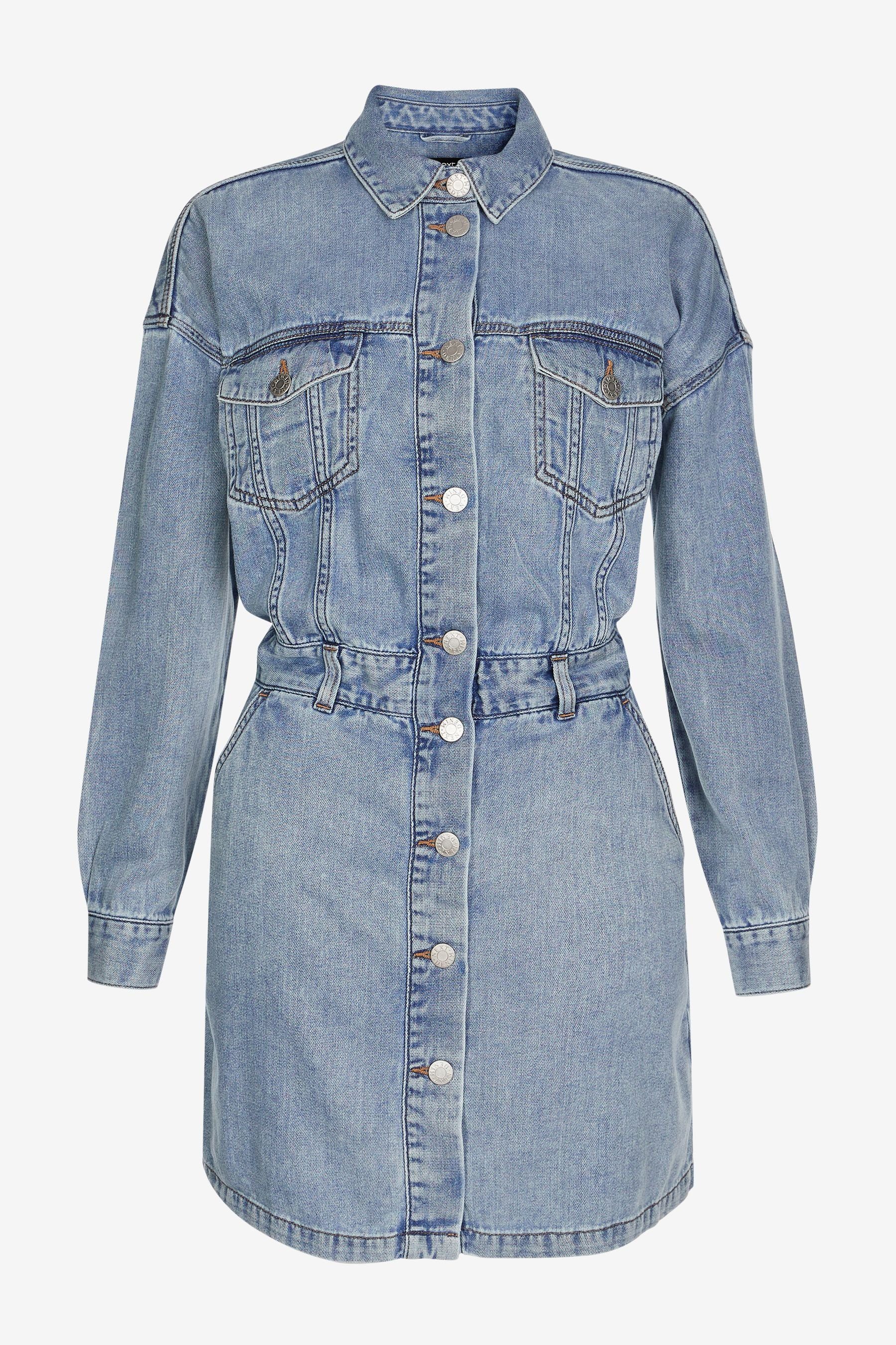 Next Jeanskleid »Langärmeliges Denim-Kleid aus weichem Stretch« (1-tlg)  online kaufen | OTTO