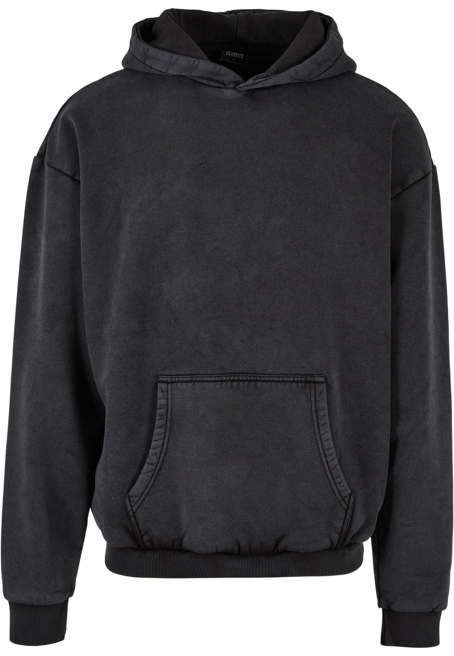 Sweater CLASSICS black (1-tlg) Herren Washed Hoody URBAN Stone