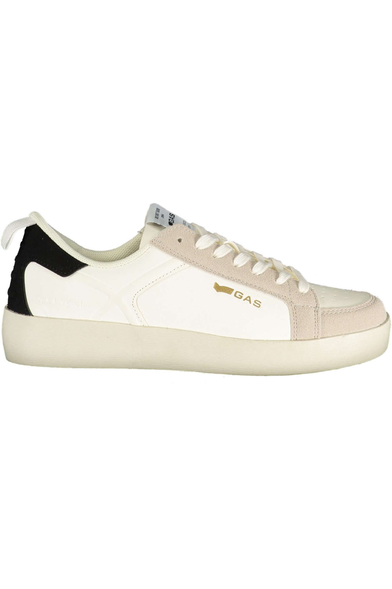 GAS Sneaker Damen Sportschuh Weiß mit Kontrastdetails und