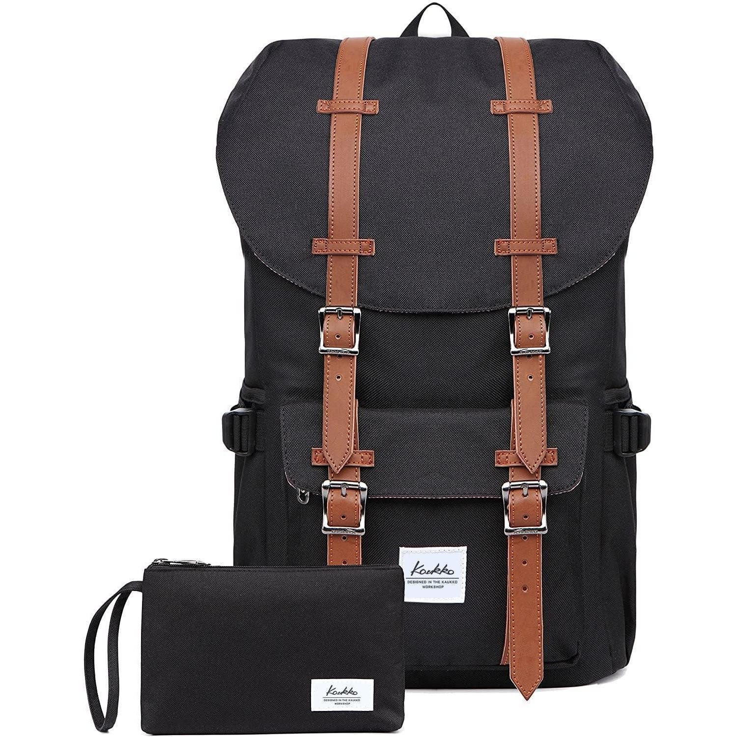 LuxusKollektion Cityrucksack Rucksack ep5 Nylon Schwarz 22,4L 15" Notebookfach