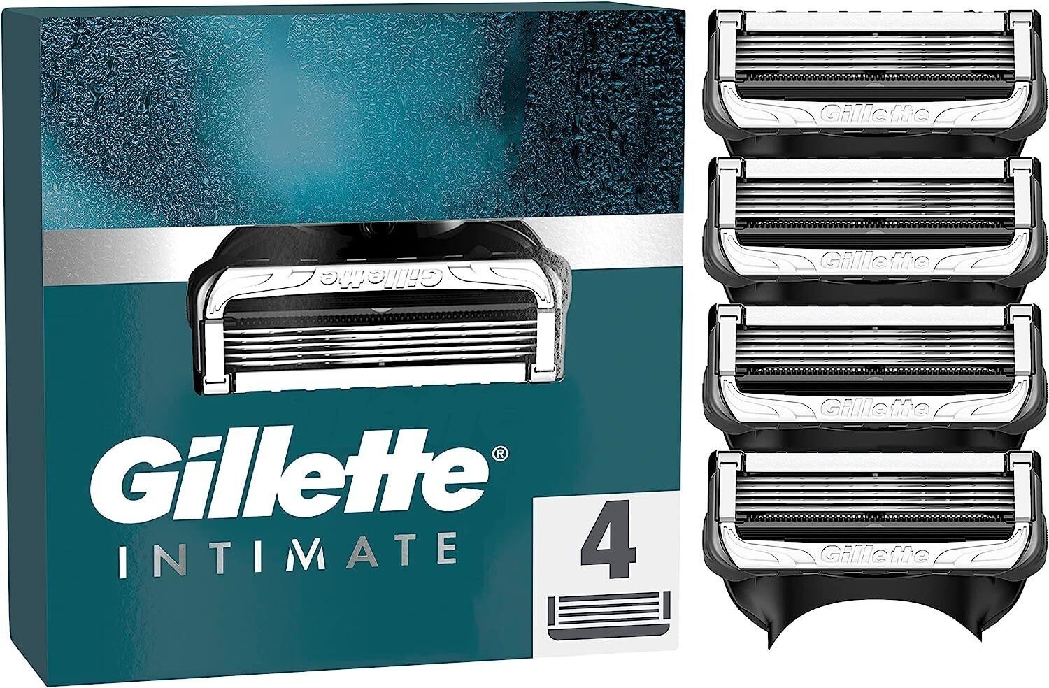 Gillette Rasierklingen Intimate, 4-tlg., Spar-Set - 4, 6, 8, 12, 20 x Klingen, sanft zur empfindlichen Intimhaut, Made in Germany