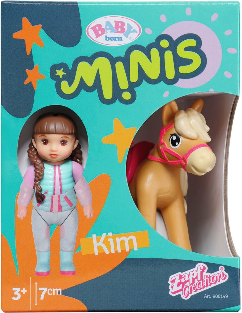born® Puppe Horse born® Baby Mini Baby Fun, Born Spielset Baby inklusive Minis Minipuppe