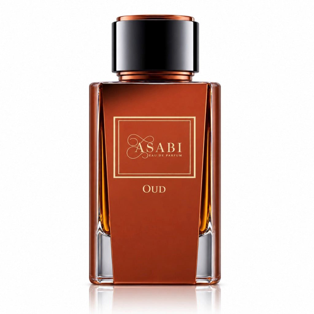 Asabi Duft-Set Oud EDP Intense – Orientalisch Blumig + Parfümzerstäuber (leer)