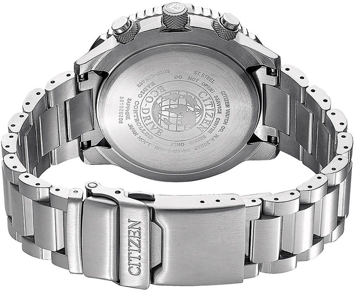 Citizen Funkchronograph Promaster Sky CB5000-50L, Armbanduhr, Herrenuhr, Solar, Stoppfunktion, bis 20 bar wasserdicht – Bild 4 von 4