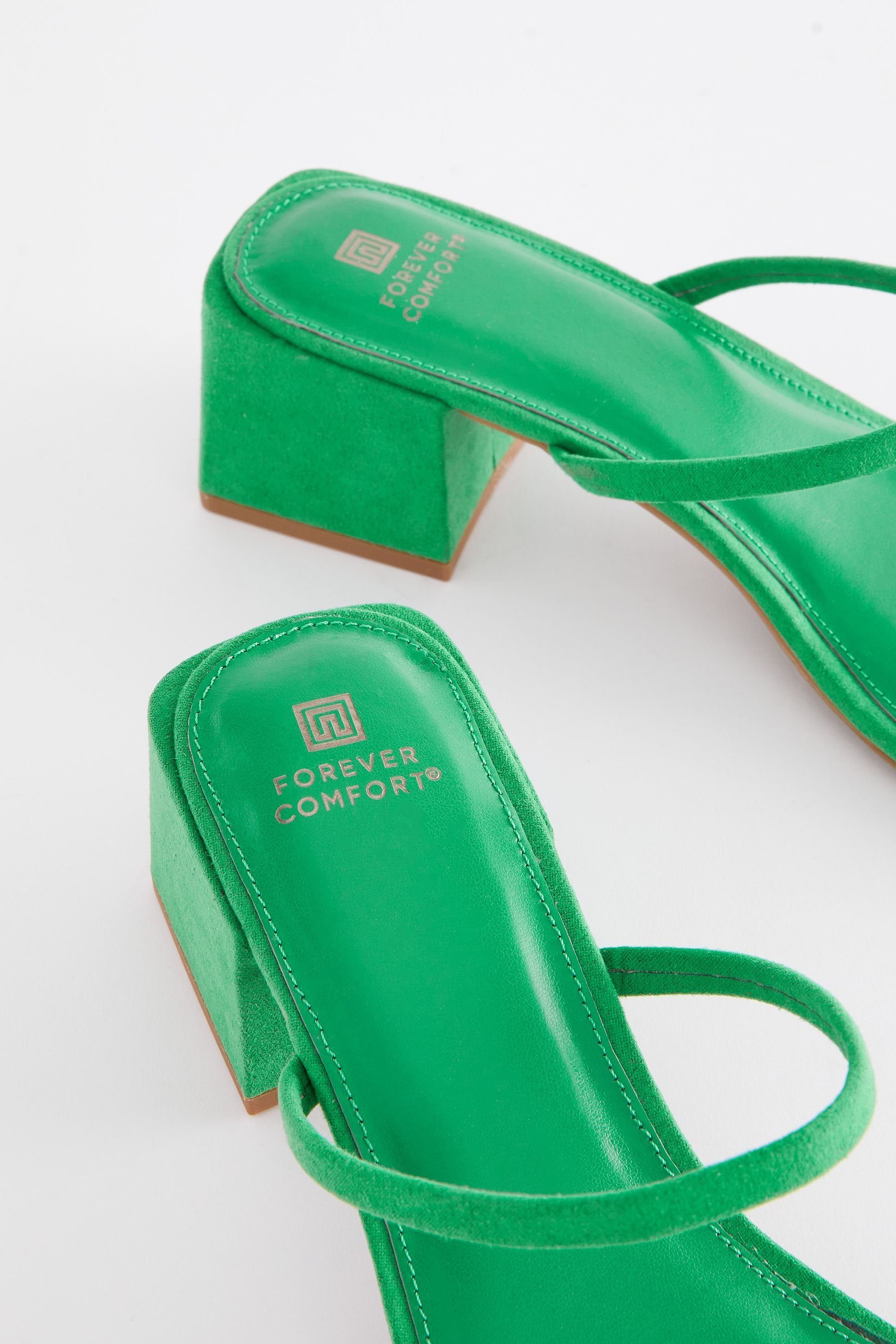 Next Forever mit Green Riemen Pantolette (1-tlg) Comfort® Blockabsatz-Pantolette