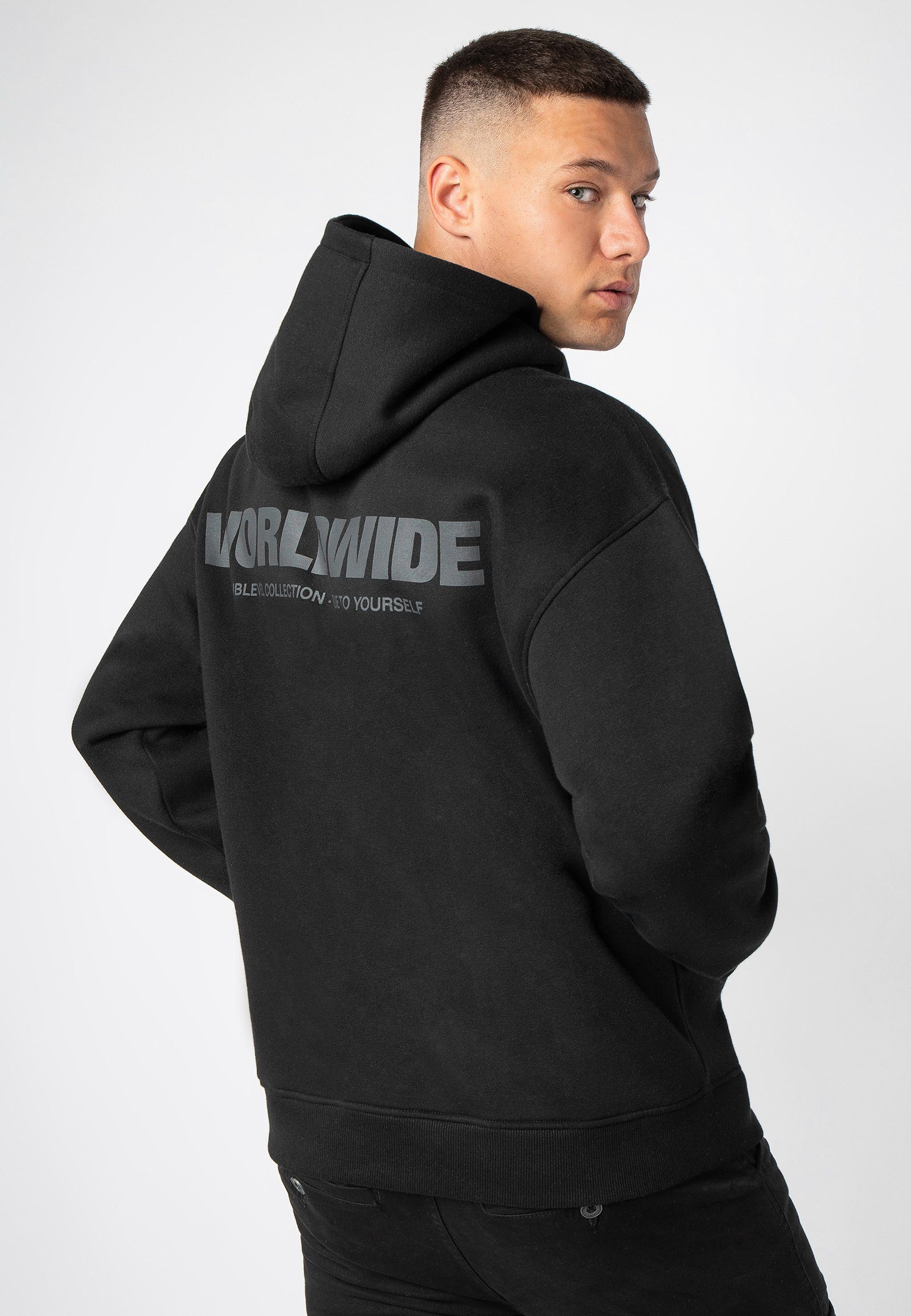 black Sweathoodie SUBLEVEL Hoodie WORLDWIDE