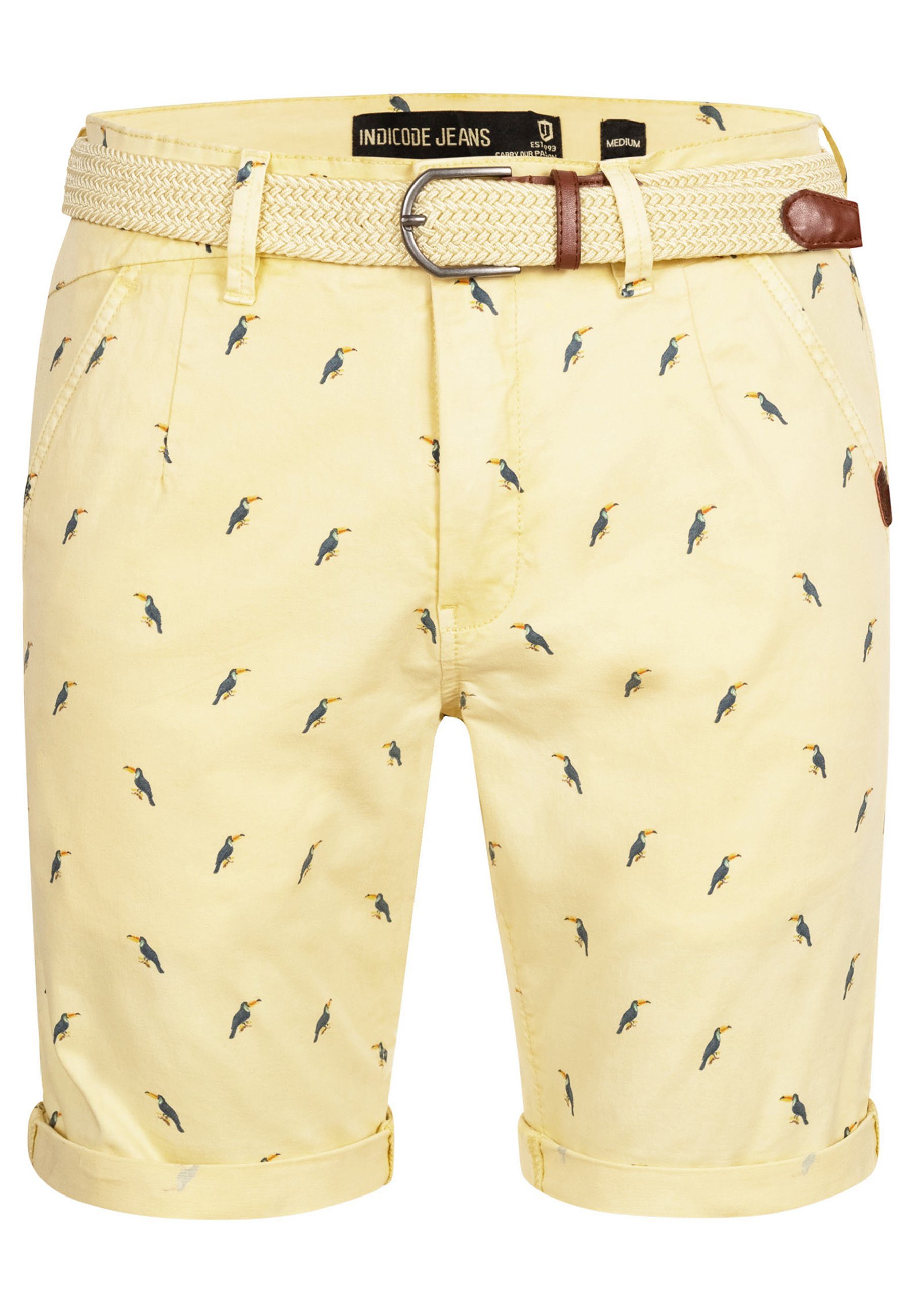 Indicode Chinoshorts Elisa aus elastischer Baumwoll-Qualität, günstig online kaufen