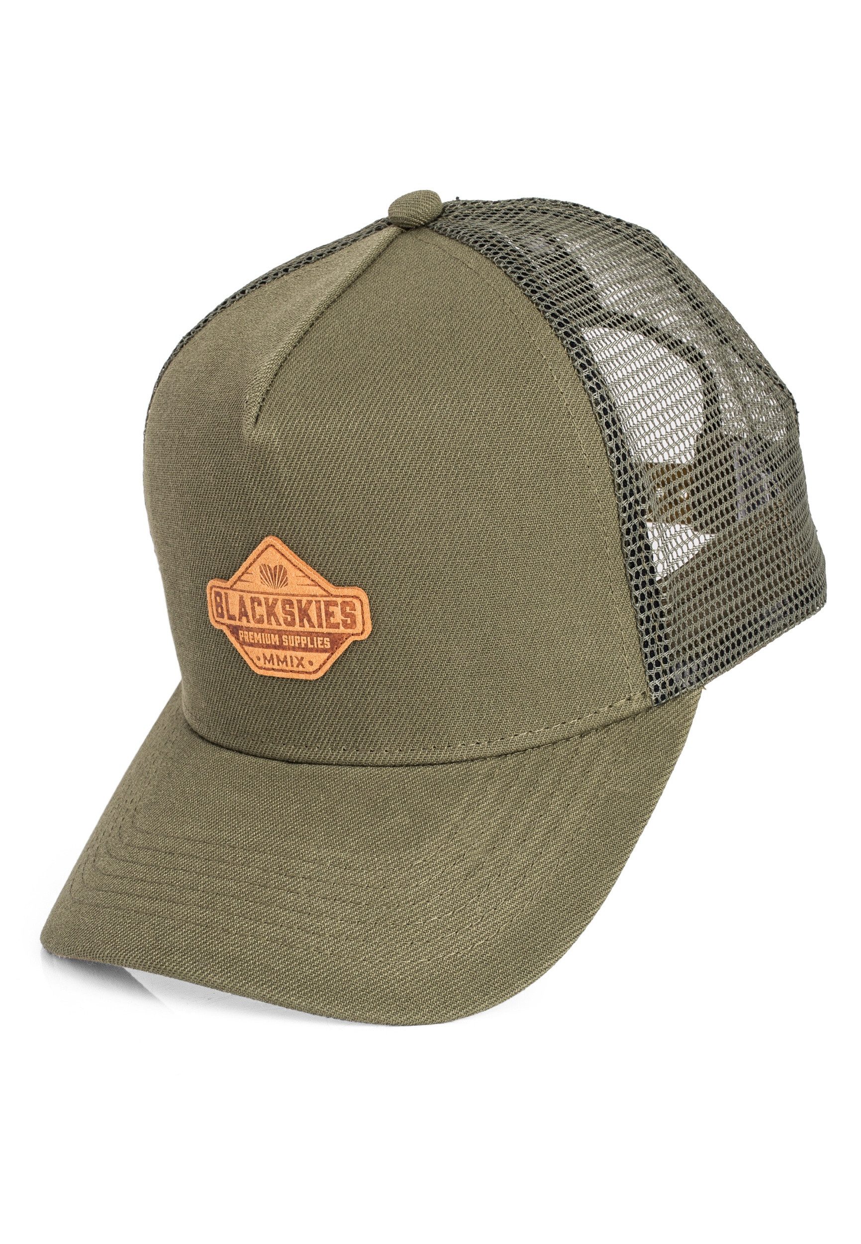 Blackskies Baseball Cap Essentials Trucker Cap Olive-Braun