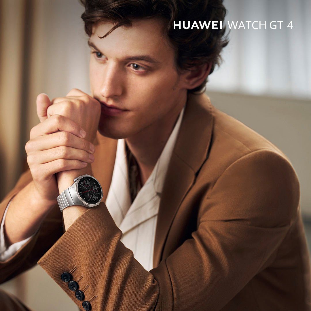 (3,63 Huawei | GT4 Smartwatch cm/1,43 Zoll) 46mm Titan Watch silber