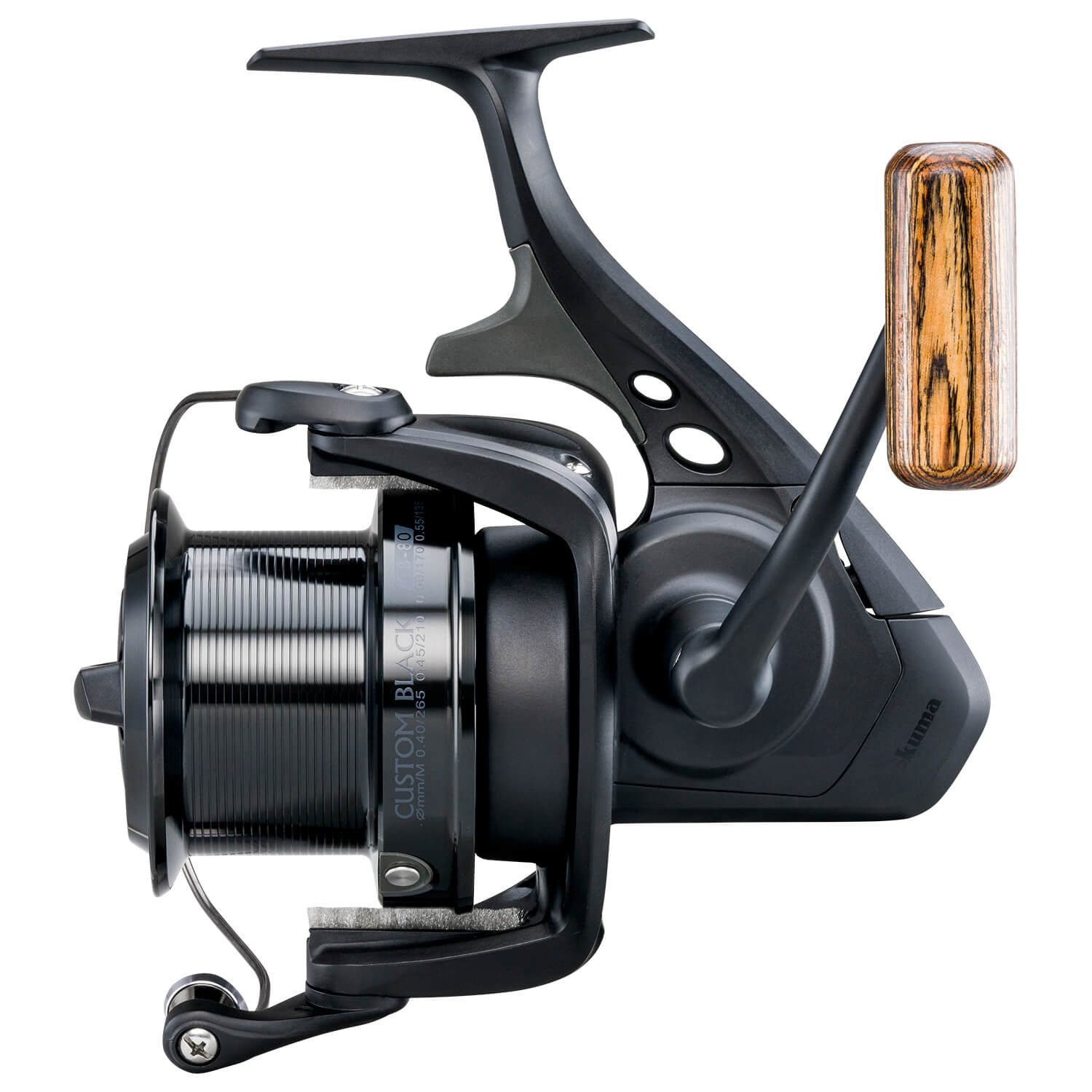 Okuma Fishing Spinnrolle Okuma Custom Black Spinnrolle Angelrolle), Übersetzung 3.8:1