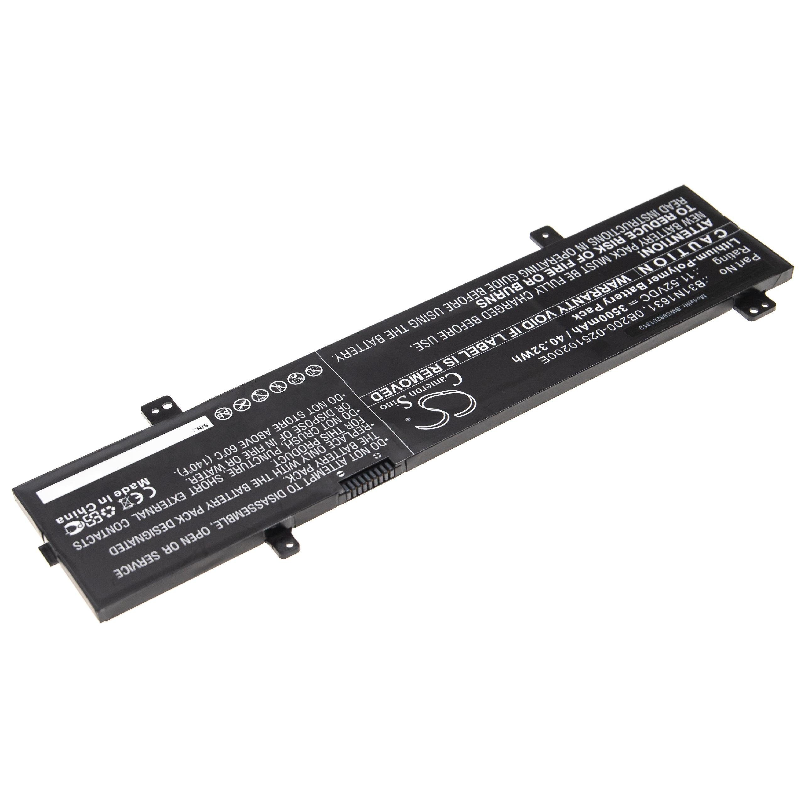 vhbw für F505ZA-DH51, F505ZA-DB31, X505BP, Asus VivoBook Laptop-Akku 3500 mAh passend