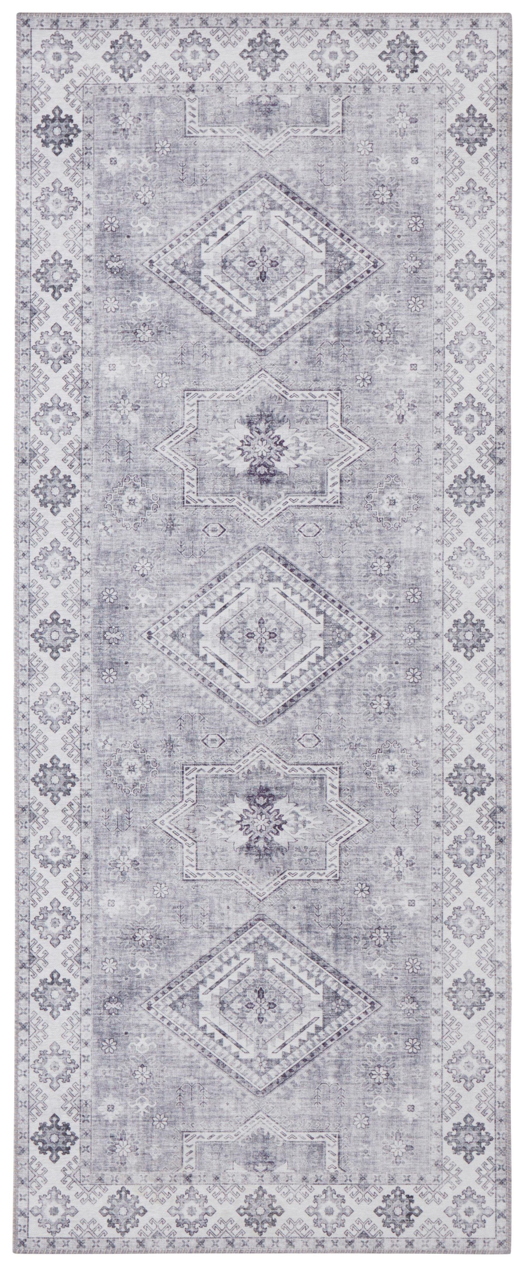 NORTHRUGS Teppich Gratia, rechteckig, Höhe: 5 mm, Orientalisch, Vintage, Flachgewebe, Läufer, Wohnzimmer, Schlafzimmer