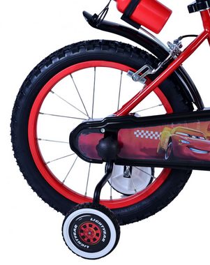 Volare Kinderfahrrad Kinderfahrrad Disney Cars Fahrrad für Jungen 16 Zoll Kinderrad in Rot