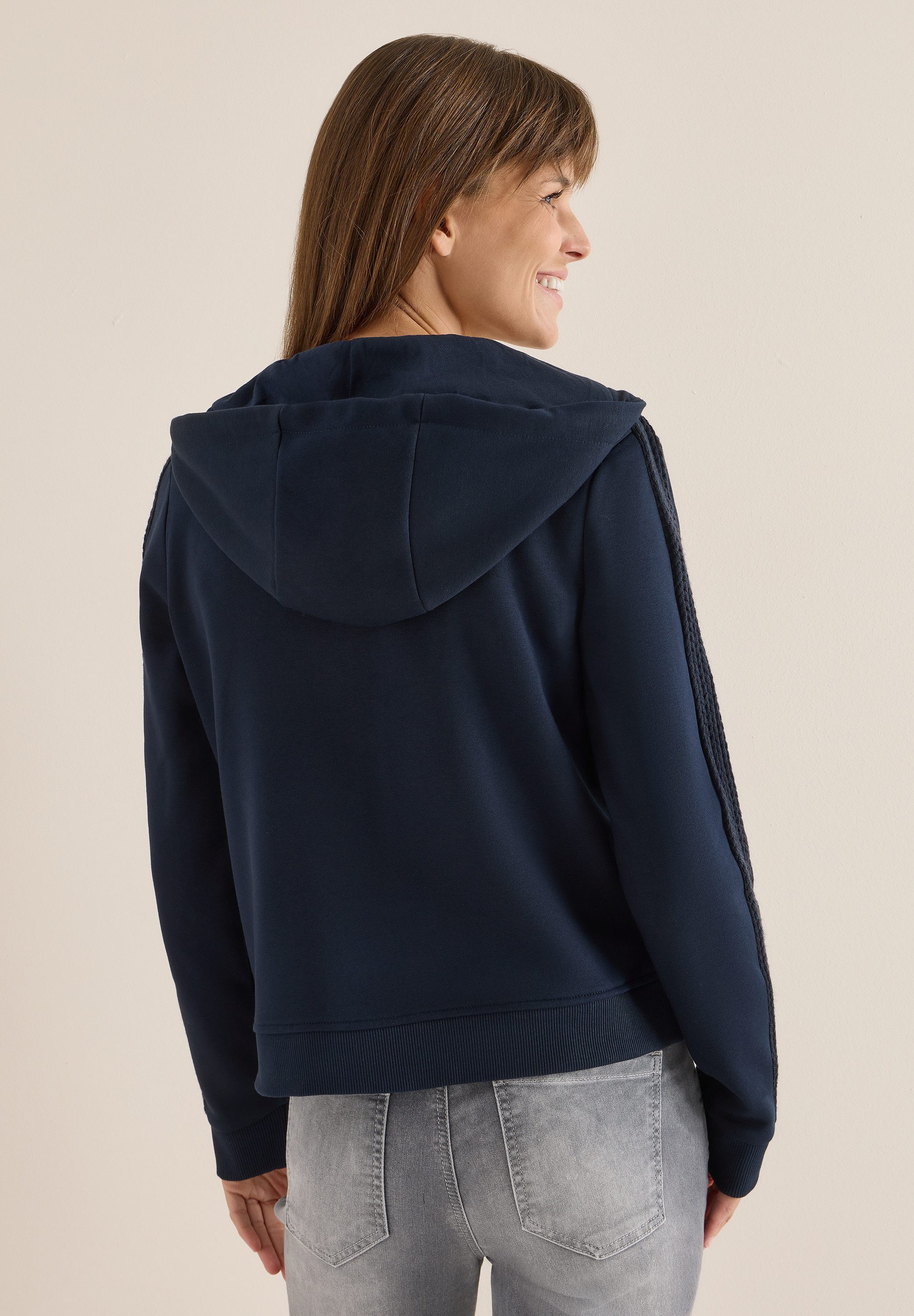 CECIL Sweatjacke mit Kapuze mit Tunnelzugband günstig online kaufen