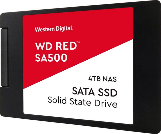 Western Digital »Red SA500« interne SSD (4 TB) 2,5″ 560 MB/S Lesegeschwindigkeit, 530 MB/S Schreibgeschwindigkeit